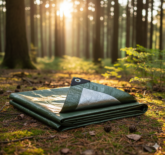 Takaróponyva 130g/m² vízálló UV álló fagyálló extra vastag zöld