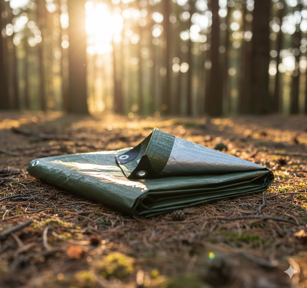 Takaróponyva 130g/m² vízálló UV álló fagyálló extra vastag zöld