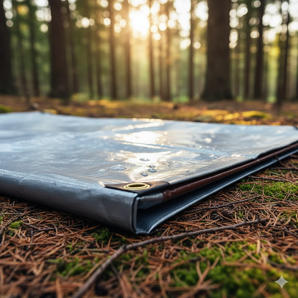 Takaróponyva 210g/m² vízálló UV álló fagyálló extra vastag szürke