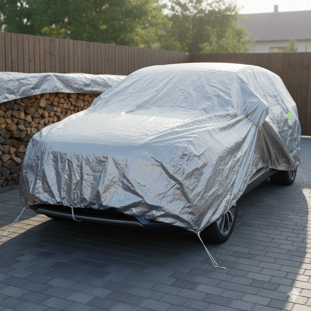 Takaróponyva 260g/m² vízálló UV álló fagyálló extra vastag szürke